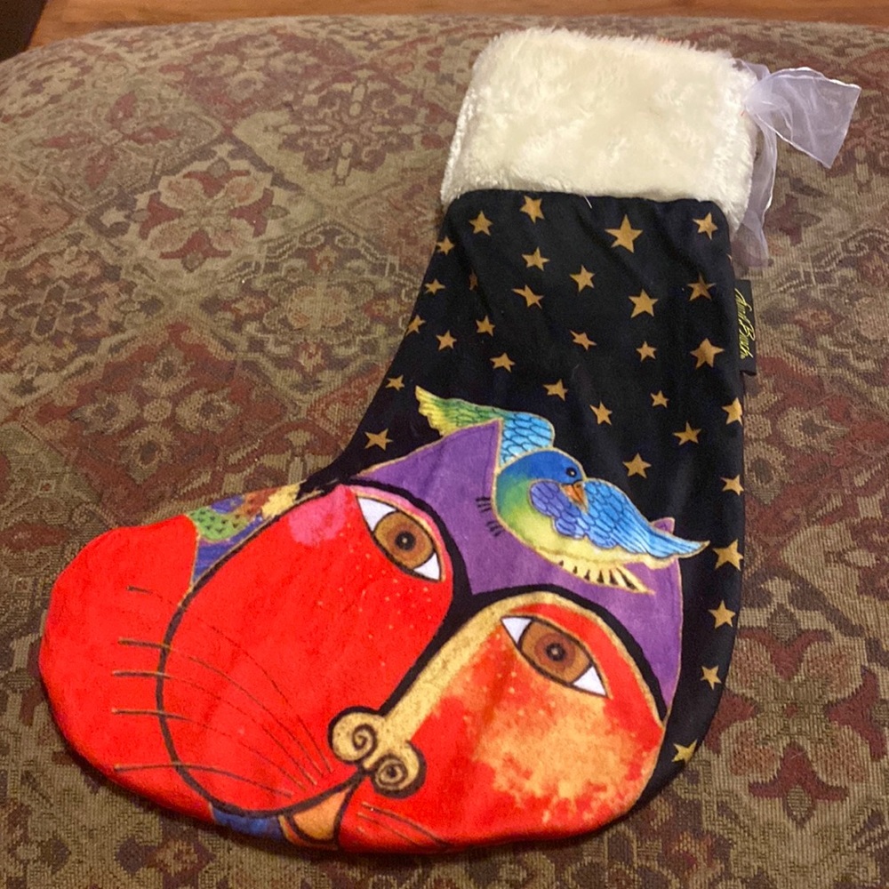 Laurel Burch cat stocking